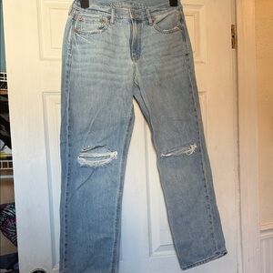 American Eagle Outfitters Light Blue 90s Straight Leg Jeans